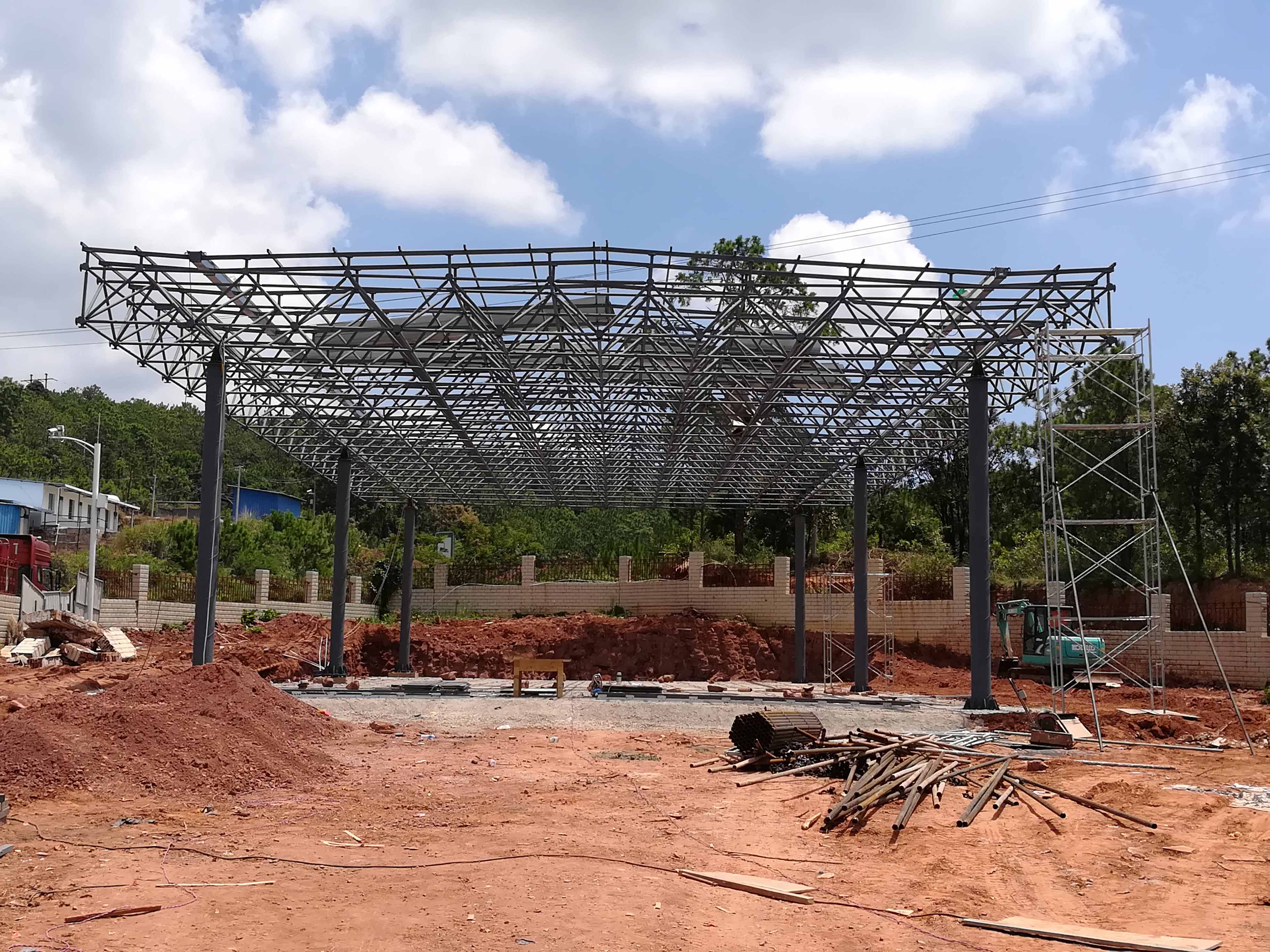 大渡口加油站网架屋面